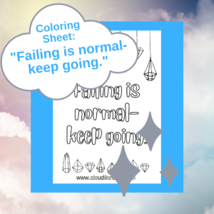 Failing is Normal Coloring Sheet